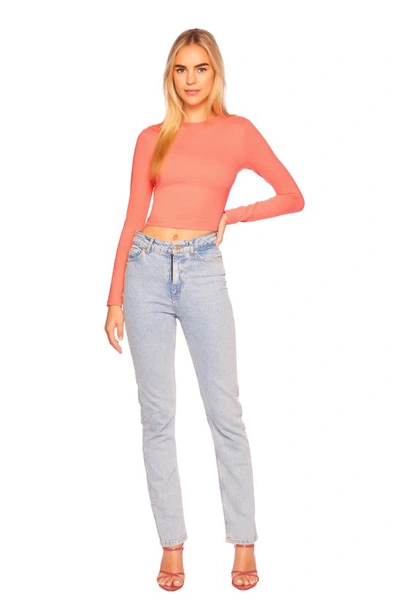 Shop Susana Monaco Stretch Crop Top In Lotus