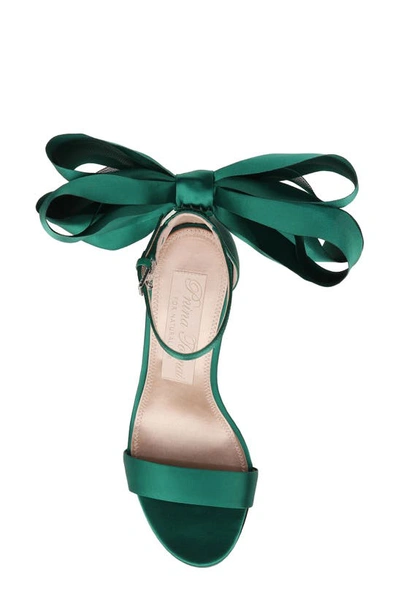 Naturalizer Pnina Tornai For  Amour Ankle Strap Sandal In Envy Green Fabric