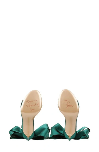 Naturalizer Pnina Tornai For  Amour Ankle Strap Sandal In Envy Green Fabric