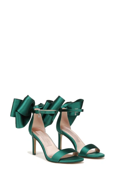 Naturalizer Pnina Tornai For  Amour Ankle Strap Sandal In Envy Green Fabric