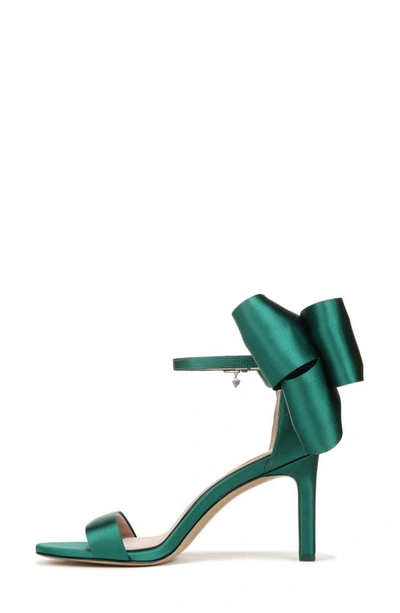 Naturalizer Pnina Tornai For  Amour Ankle Strap Sandal In Envy Green Fabric