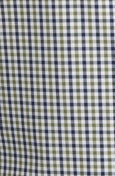 Shop Mizzen + Main Leeward Trim Fit Gingham Performance Button-up Shirt In Sage Multi Gingham