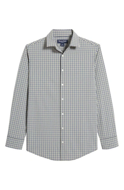 Mizzen + Main Leeward Trim Fit Gingham Performance Button-up Shirt In Sage Multi Gingham