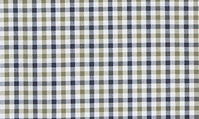 Mizzen + Main Leeward Trim Fit Gingham Performance Button-up Shirt In Sage Multi Gingham