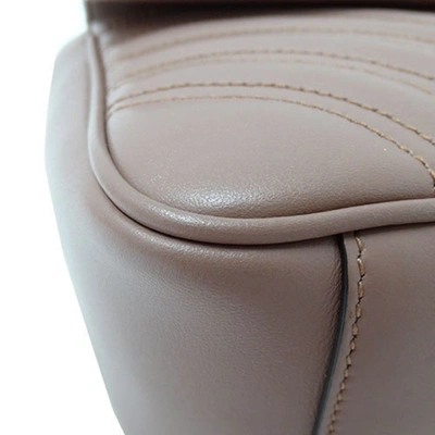 Shop Gucci Gg Marmont Pink Leather Shoulder Bag ()