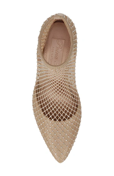 Naturalizer X Pnina Tonai Liebe Pointed Toe Bootie In Beige Leather