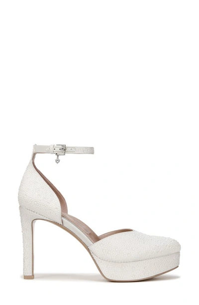 Naturalizer Pnina Tornai For  Rak Platform Dress Pumps In Silk White Fabric