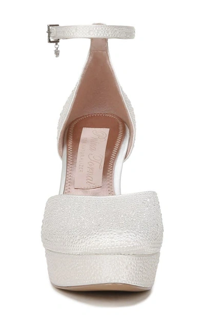 Naturalizer Pnina Tornai For  Rak Platform Dress Pumps In Silk White Fabric