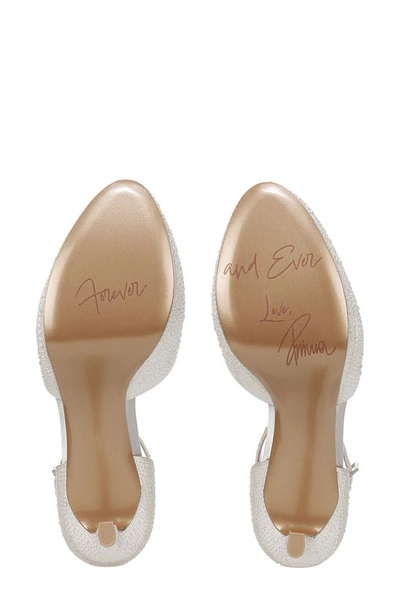 Naturalizer Pnina Tornai For  Rak Platform Dress Pumps In Silk White Fabric