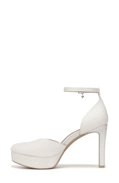 Naturalizer Pnina Tornai For  Rak Platform Dress Pumps In Silk White Fabric