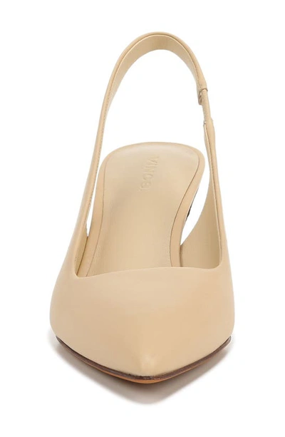 Shop Vince Patrice Pointed Toe Slingback Pump In Macadamia