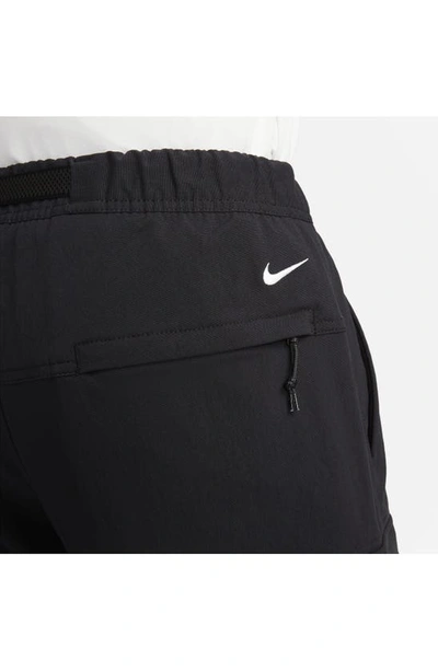 Shop Nike Acg Smith Summit Convertible Cargo Pants In Black/ Anthracite/ White
