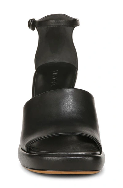 Shop Vince Amara Ankle Strap Platform Sandal In Black