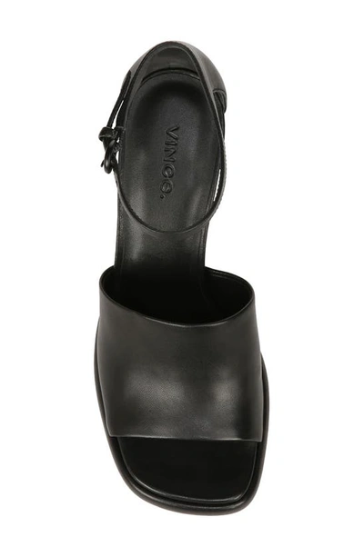 Shop Vince Amara Ankle Strap Platform Sandal In Black