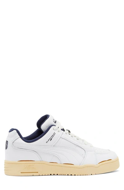 Shop Puma Slipstream Lo The Neverworn Ii Sneaker In  White-new Navy-straw