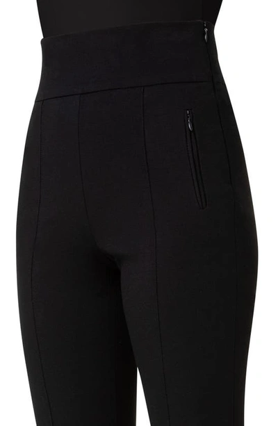 Shop Akris Punto Maxine High Waist Stretch Jersey Crop Pants In Black