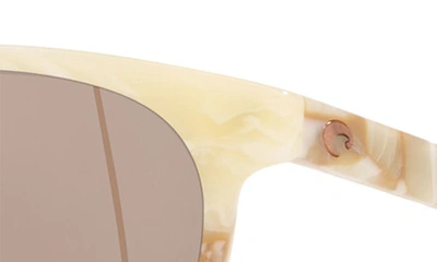 Shop Costa Del Mar Isla 54mm Polarized Round Sunglasses In Shiny Seashell