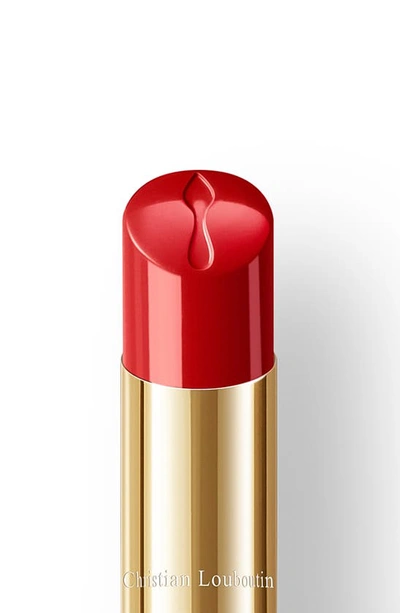 Shop Christian Louboutin Rouge Stiletto Glossy Shine Lipstick In Private Red