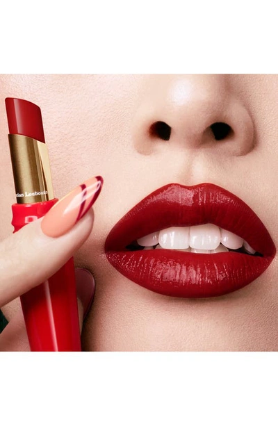 Shop Christian Louboutin Rouge Stiletto Glossy Shine Lipstick In Red Walk
