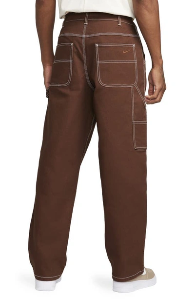 Shop Nike Life Carpenter Pants In Cacao Wow/ Cacao Wow