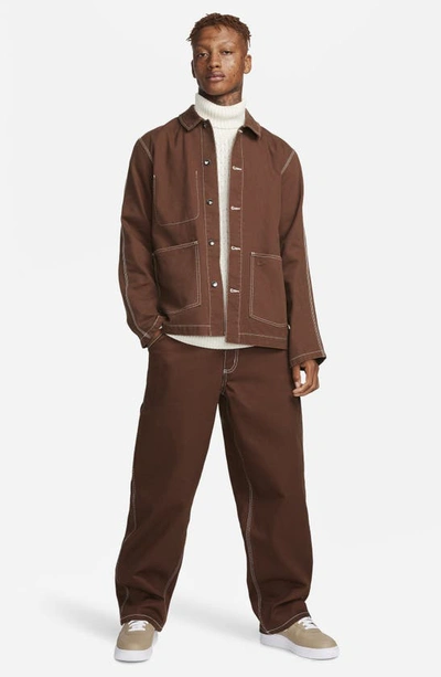 Shop Nike Life Carpenter Pants In Cacao Wow/ Cacao Wow