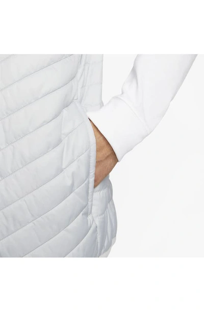 Shop Nike Therma-fit Windrunner Vest In Light Smoke Grey/ White/ Black