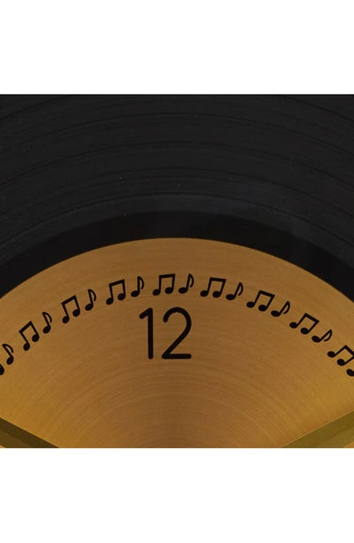 Shop Uma Novogratz Record Disc Wall Clock In Black