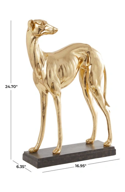 Shop Uma The Novogratz Greyhound Sculpture In Gold