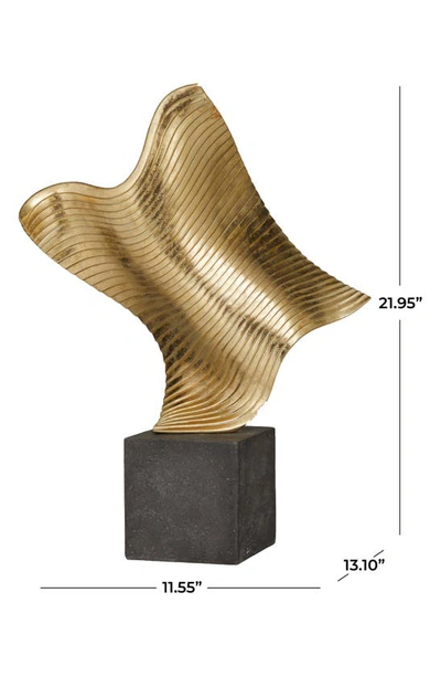 Shop Uma Wave Sculpture In Gold
