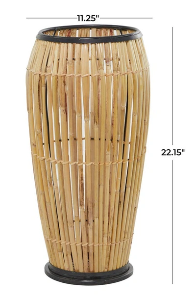 Shop Uma The Novogratz Wicker Floor Vase In Brown