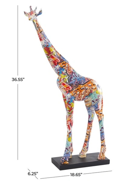 Shop Uma Graffiti Giraffe Sculpture In Multi