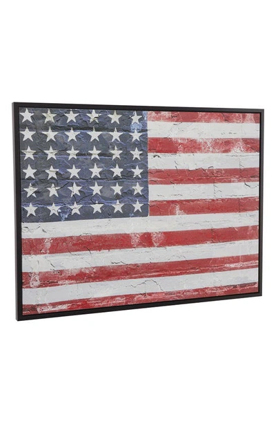 Shop Uma Novogratz American Flag Canvas Wall Art In Red