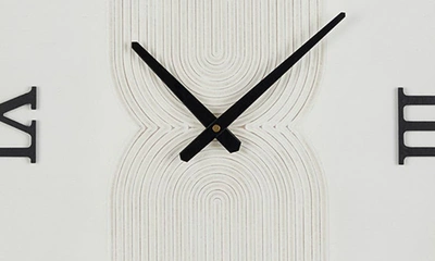 Shop Uma Wood Wall Clock In White