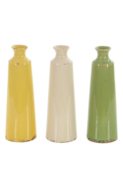 Shop Uma Novogratz Set Of 3 Stoneware Vases In Multi