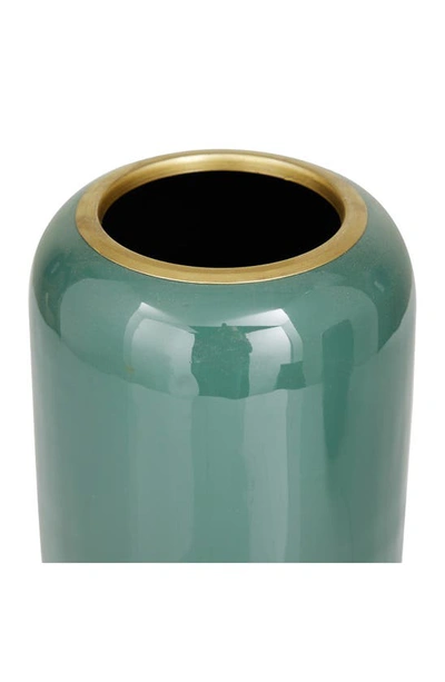 Shop Uma Green 2-piece Metal Vase