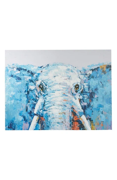 Shop Uma Blue Elephant Canvas Wall Art