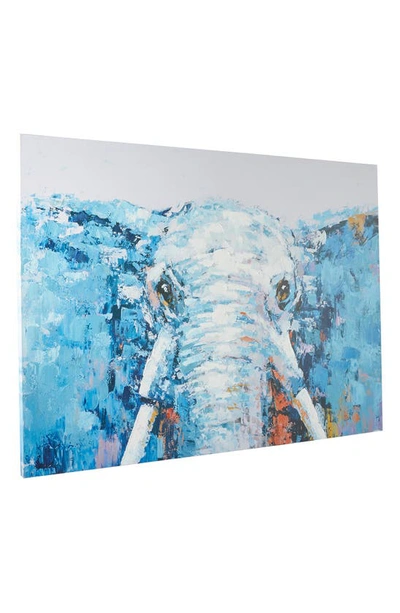 Shop Uma Blue Elephant Canvas Wall Art