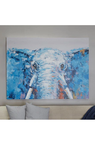 Shop Uma Blue Elephant Canvas Wall Art