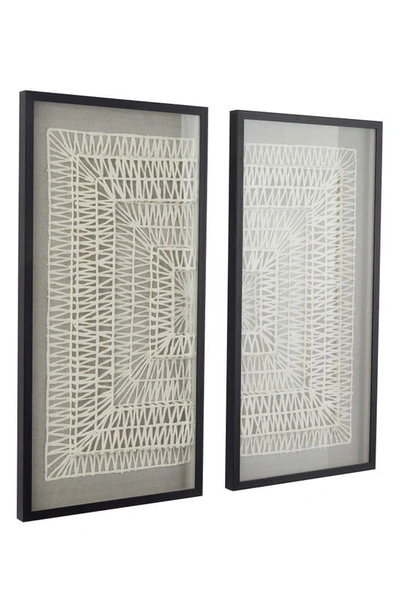 Shop Uma Set Of 2 Framed Wall Art In White