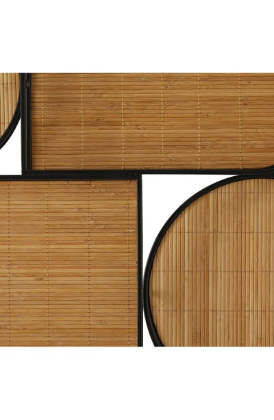 Shop Uma Novogratz Abstract Bamboo Wall Art In Brown