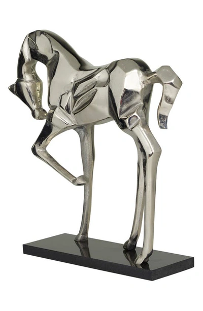 Shop Uma The Novogratz Aluminum Horse Statue In Silver
