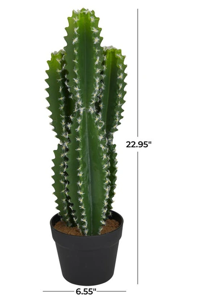 Shop Uma Potted Artificial Cactus In Green