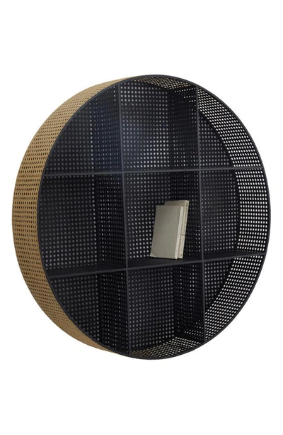 Shop Uma Novogratz Round Metal Shelf In Black