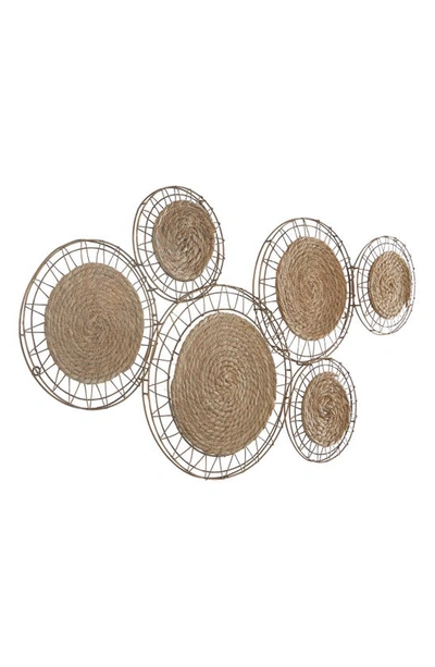 Shop Uma Woven Disc Wall Hanging In Brown