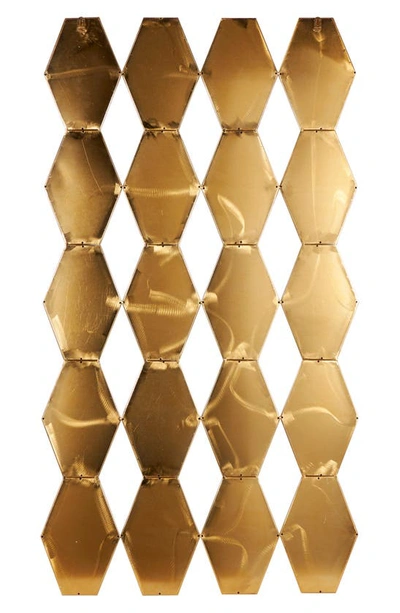Shop Uma Novogratz Metal Wall Mirror In Gold