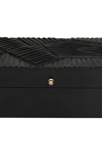 Shop Uma Set Of 3 Decorative Boxes In Black