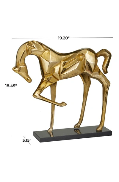 Shop Uma The Novogratz Aluminum Horse Statue In Gold