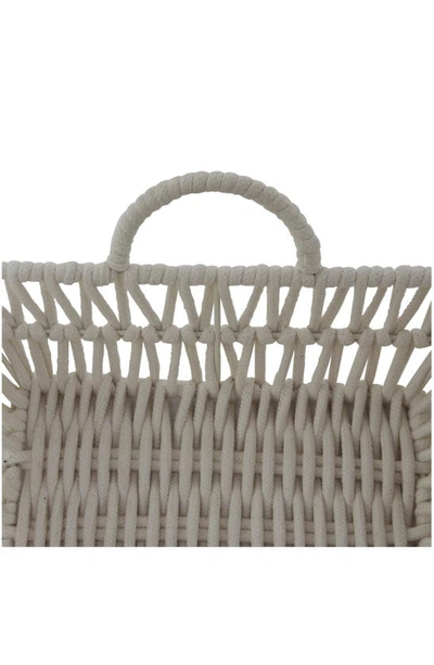 Shop Uma Novogratz Set Of 2 Storage Baskets In White
