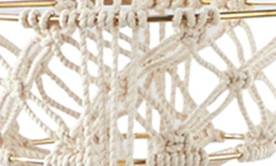 Shop Uma Novogratz Crochet Hanging Wall Planter In White