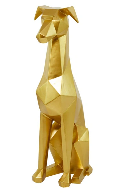 Shop Uma Gold Geometric Dog Sculpture